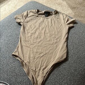 Forever21 Taupe Bodysuit